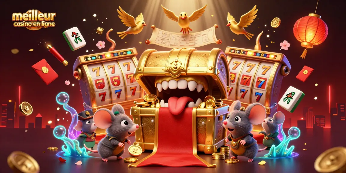 Explore le meilleur casino en ligne avec cette illustration dynamique incorporant des éléments de jeu riches.