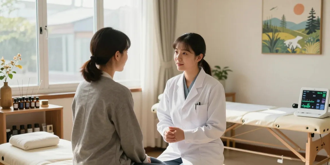 Consultation at 수원한의원 showcasing holistic care and professional approach