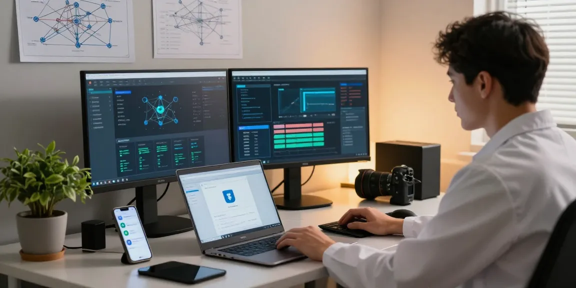 Secure access verification at https://shs-dome5.com/ with cybersecurity technician at high-tech workstation.