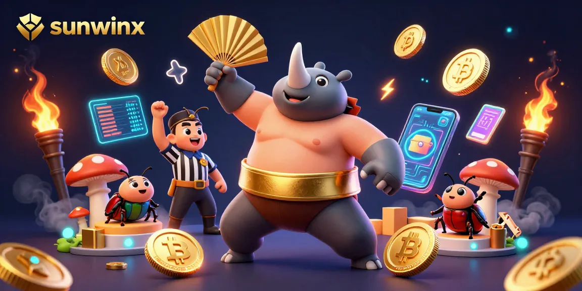 Experience exciting gameplay with sunwinx in this engaging 3D casino-themed illustration.