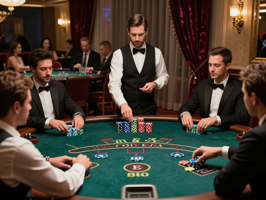 Players engaged in strategic blackjack gameplay at SC8885 casino, with chips and cards visible