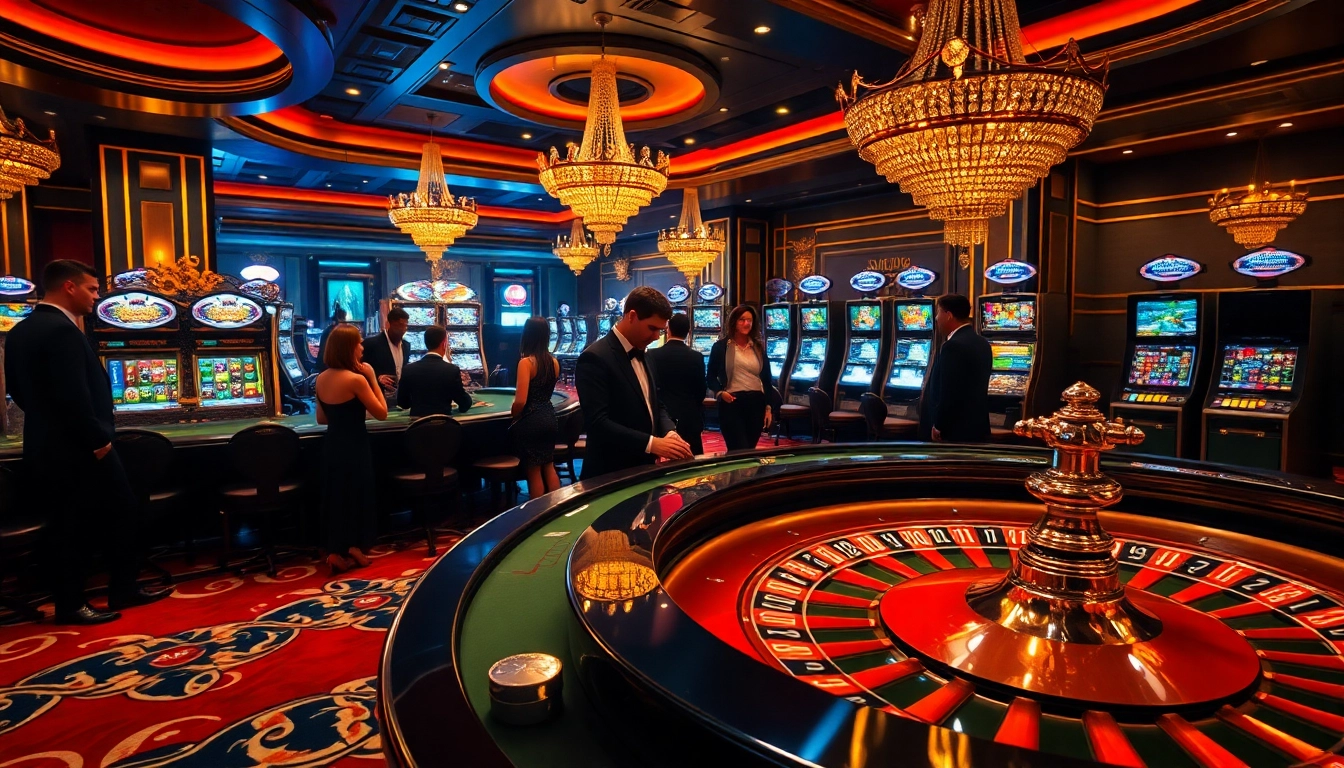 Vivez des expériences de jeu passionnantes dans un casino en ligne france fiable, avec des joueurs engagés autour d'une roue de roulette.