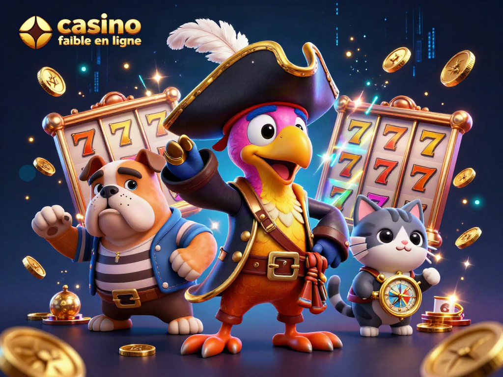 Découvrez les meilleures options de casino fiable en ligne avec cette illustration dynamique remplie d'énergie.