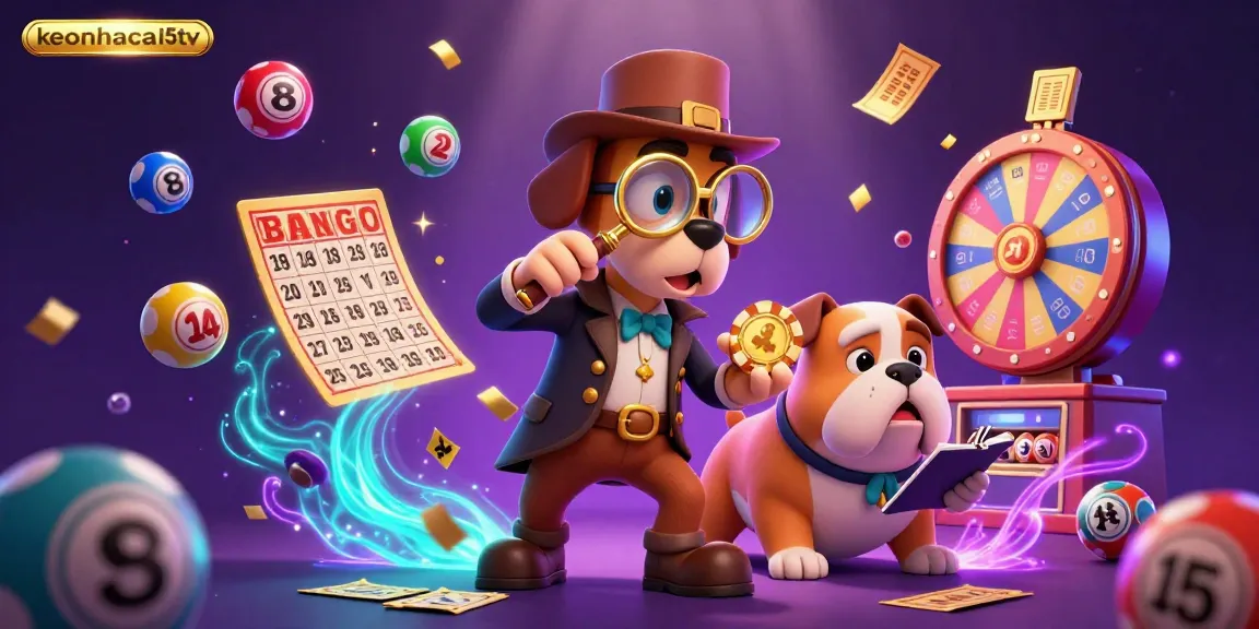 Engage with keonhacai5tv as a detective finds a poker chip clue amid vibrant casino elements.