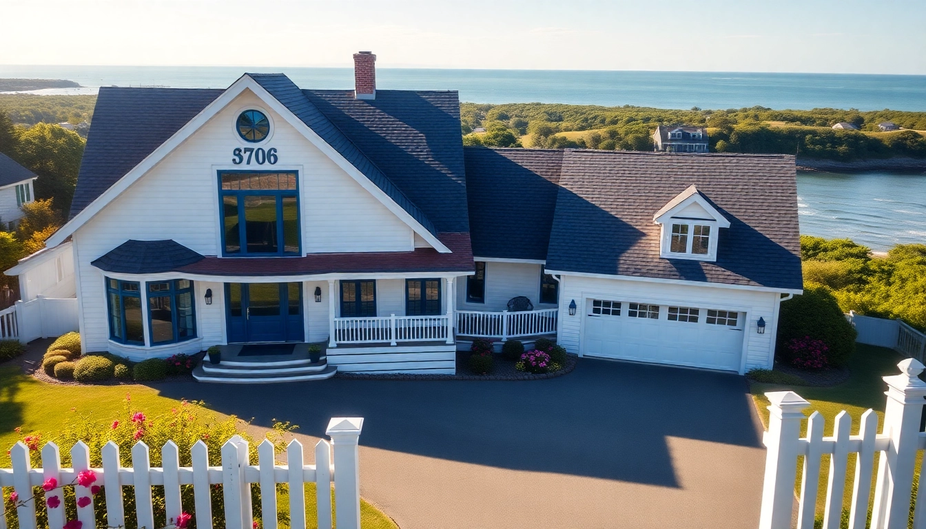Showcase of a beautiful cape cod home surrounded by lush greenery and a welcoming atmosphere.