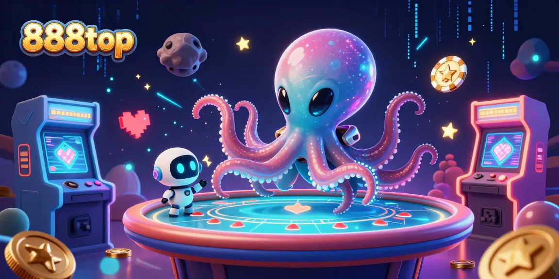 Experience thrilling gameplay at 888top with vibrant casino elements in a dynamic scene.
