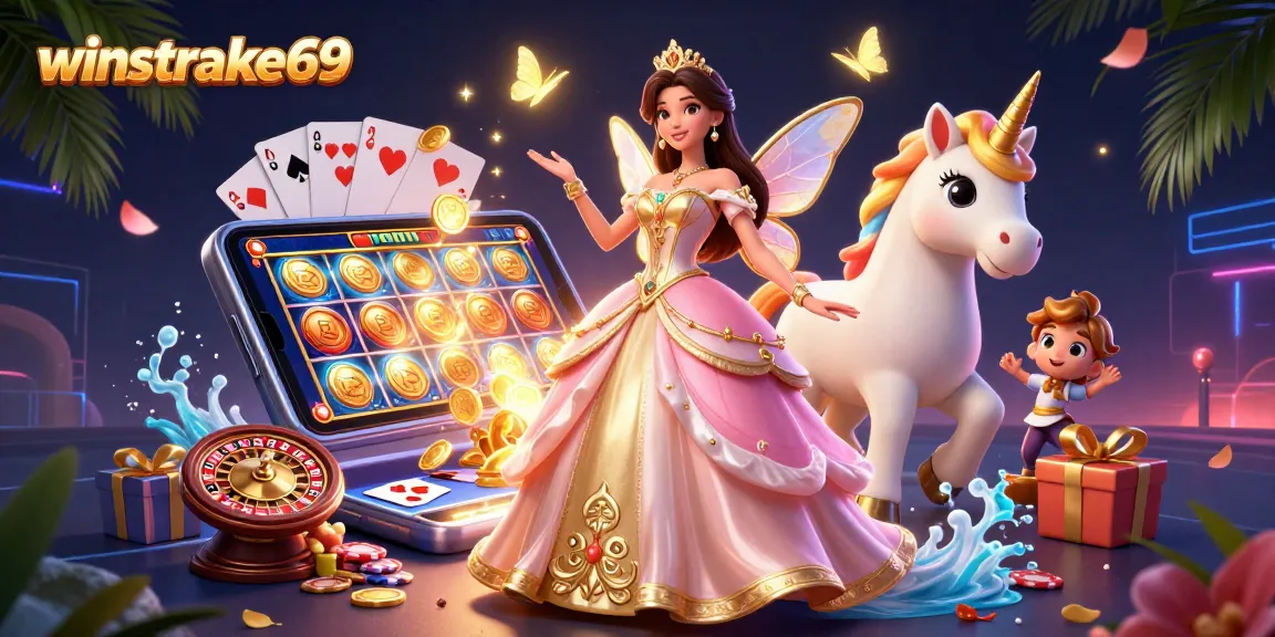 Winstrike69 offers thrilling gaming experiences with vibrant slot machines and captivating characters.