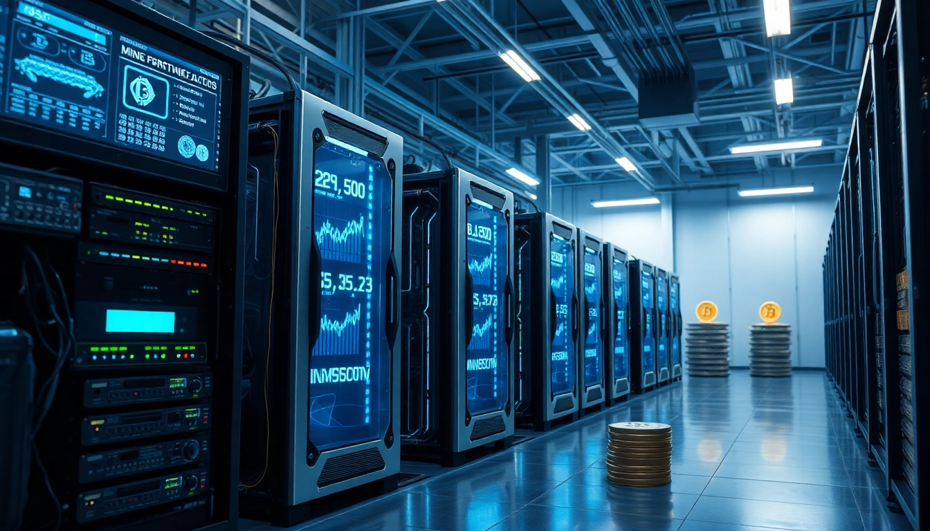 Best crypto mining site with high-performance mining rigs in a modern industrial setup