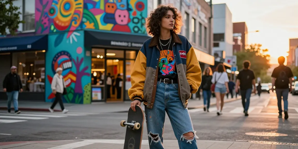 Fashion-forward individual showcasing streetwear style at https://shs-dome5.com/ against an urban backdrop.