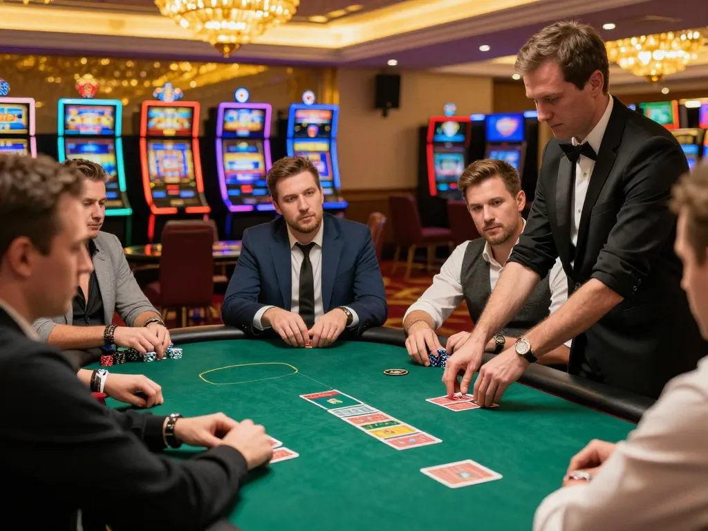 The g28-t1 poker scene showcases intense gameplay at a luxury casino table