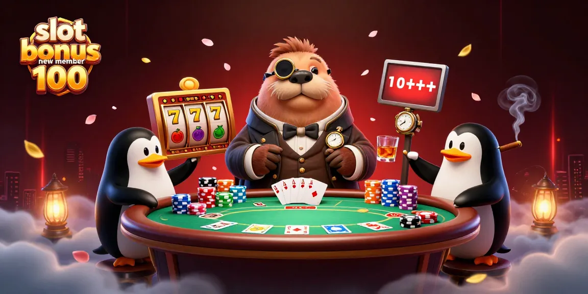 Experience the thrilling action with slot bonus new member 100 at an underwater casino table.