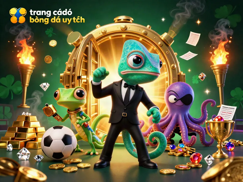 Khám phá trang cá độ bóng đá uy tín với hình ảnh hoạt hình độc đáo của những nhân vật bí ẩn và nhiều yếu tố thể thao thú vị.