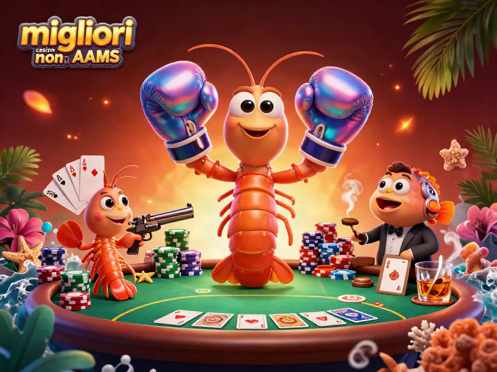 Gioca nei migliori casino non AAMS con un'atmosfera vibrante e personaggi 3D unici.
