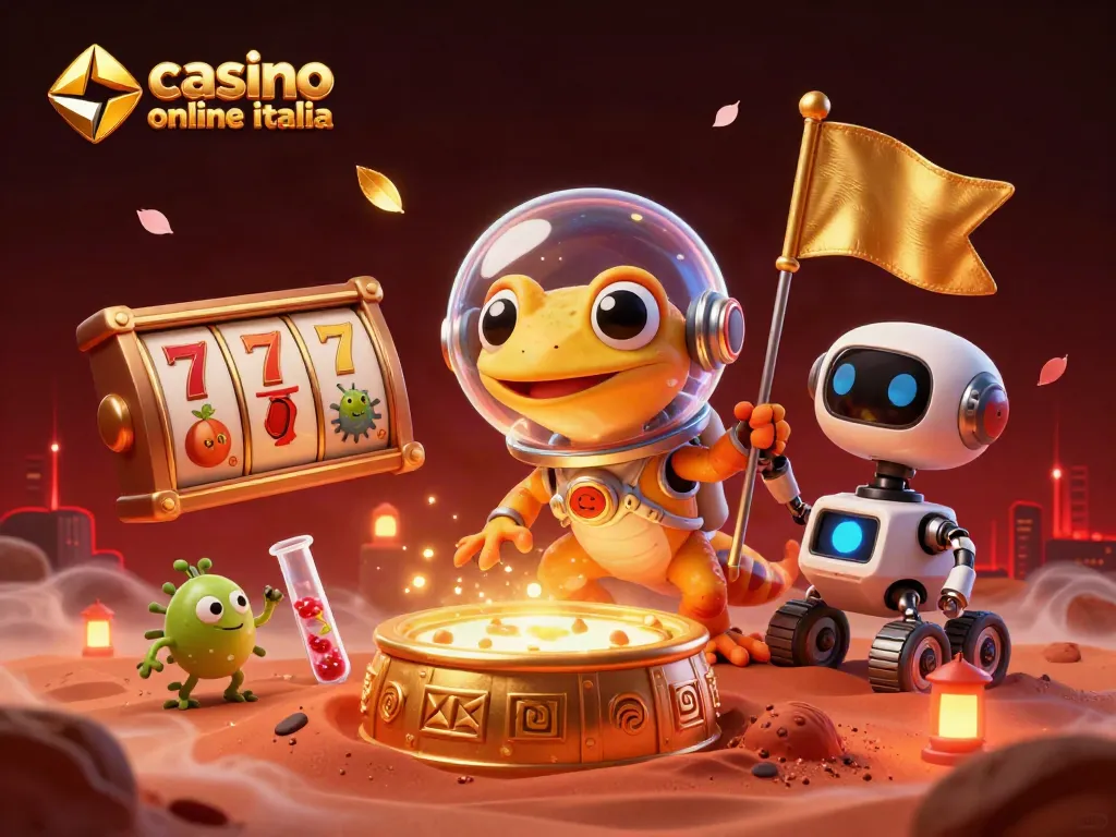 Gioca nei migliori casino online Italia con questa illustrazione vivace che cattura l'essenza del divertimento.