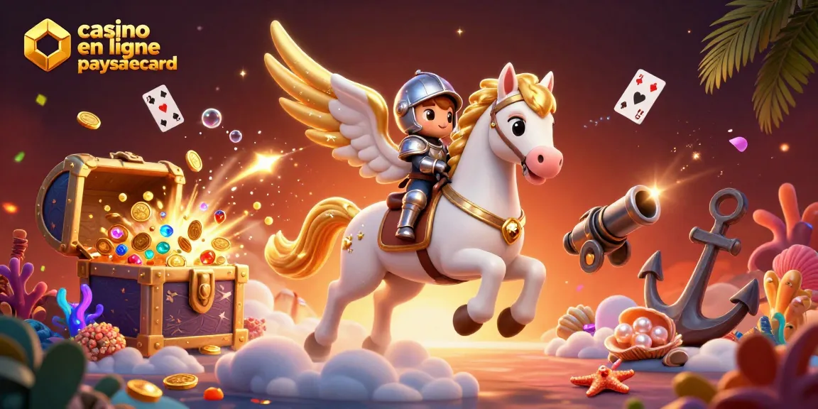 Découvrez les jeux de casino en ligne paysafecard avec des images colorées de personnages dynamiques et des éléments marins.