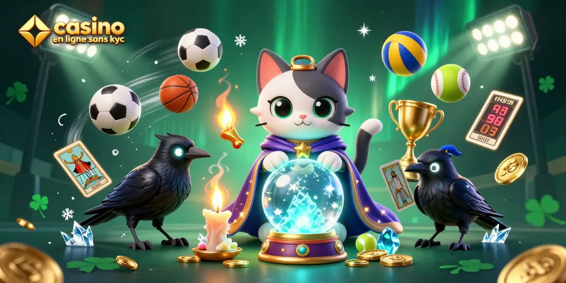 Jouer sur un casino en ligne sans KYC avec des personnages mystiques et des éléments sportifs captivants.