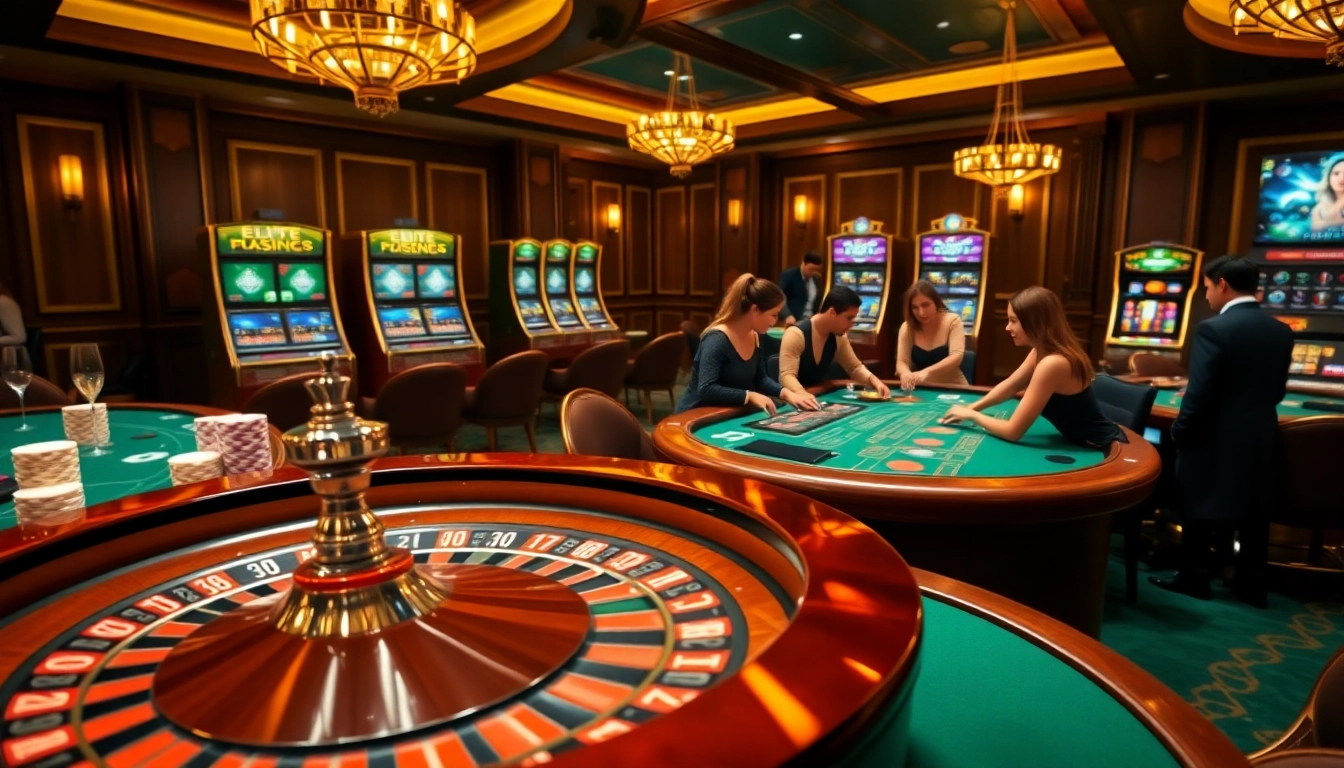 Découvrez l'excitation des casinos en ligne France fiable avec des jetons de poker et une roulette dans un cadre luxueux.