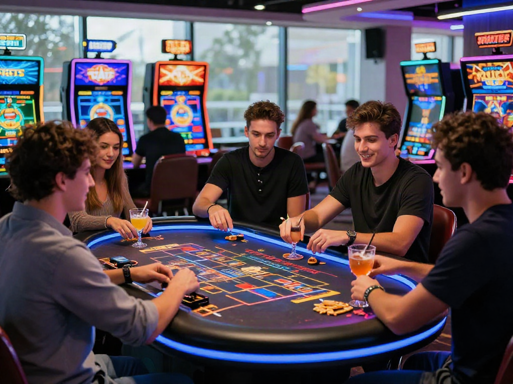 Exciting live gaming session featuring bonus new member 100 promotions in a modern casino environment.