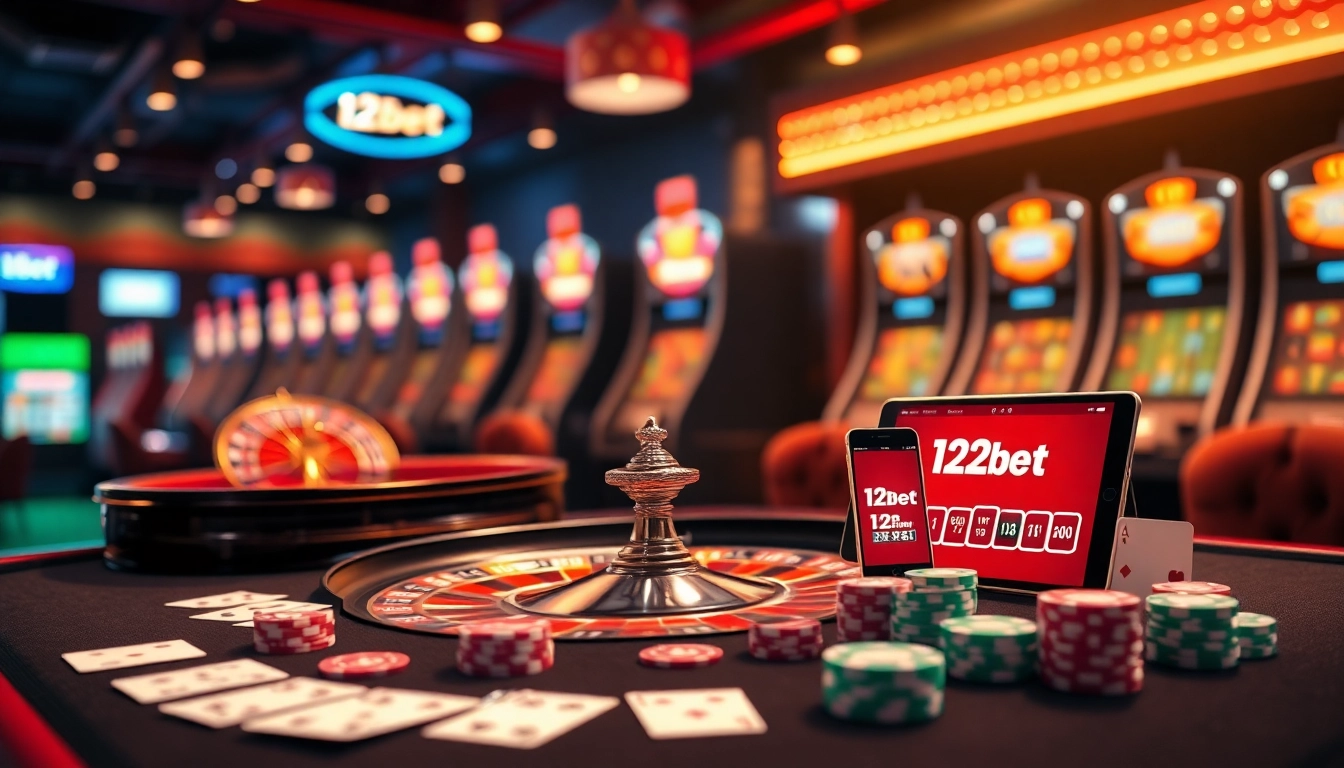 Engage in online gambling excitement with ink vao 12bet on a luxurious virtual casino setup.