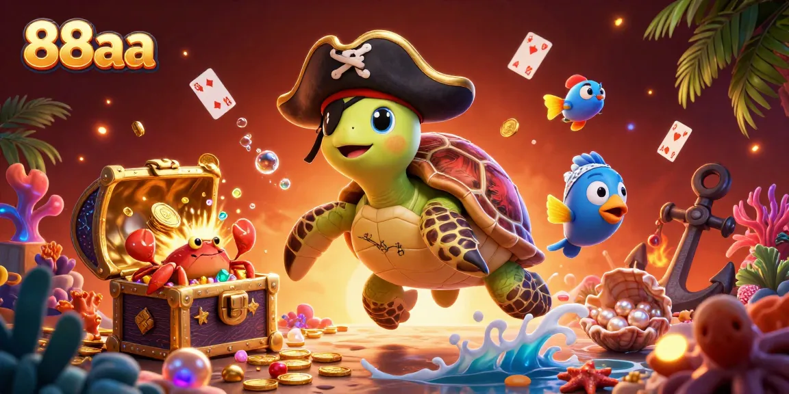Experience thrilling gameplay with 88aa's vibrant underwater casino scene showcasing adventures and treasures.