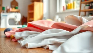 Katoen stoffen met diverse texturen en patronen prachtig gepresenteerd.