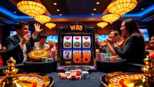 Experience the thrill of winning with the W88 link at an exciting casino setting.