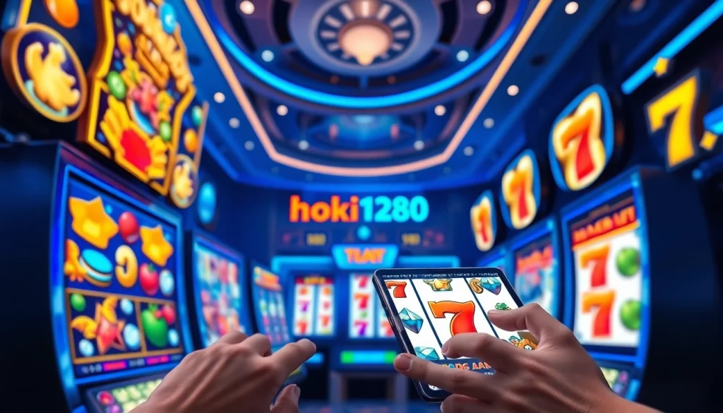 Experience the excitement of hoki138 pro with vibrant online slot gaming scenes and engaging player interactions.