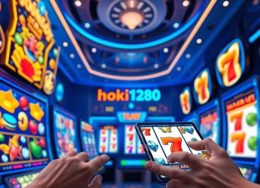 Experience the excitement of hoki138 pro with vibrant online slot gaming scenes and engaging player interactions.