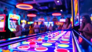 Permainan plinko demo yang menarik dengan bola berwarna cerah di atas papan permainan.