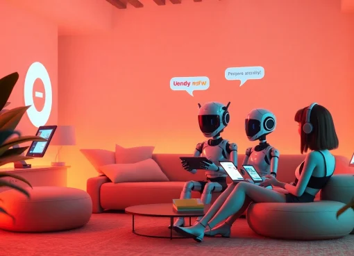 Engaging NSFW AI chatbot interaction in a vibrant digital landscape.