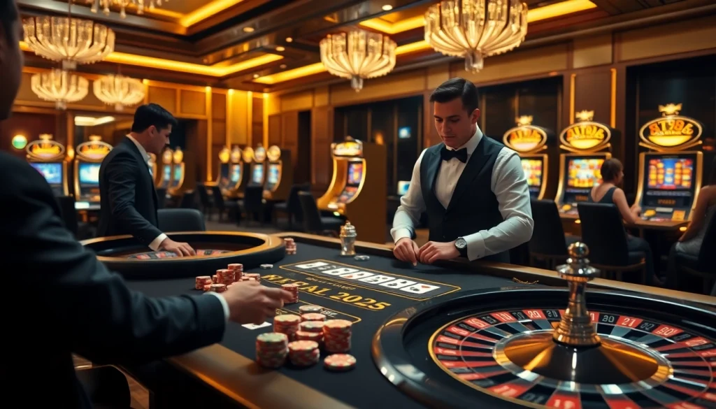 Experience the thrill of BK8 เว็บตรง at a luxurious casino table with vibrant games and professional dealers.