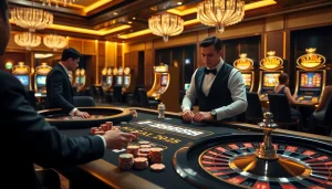 Experience the thrill of BK8 เว็บตรง at a luxurious casino table with vibrant games and professional dealers.