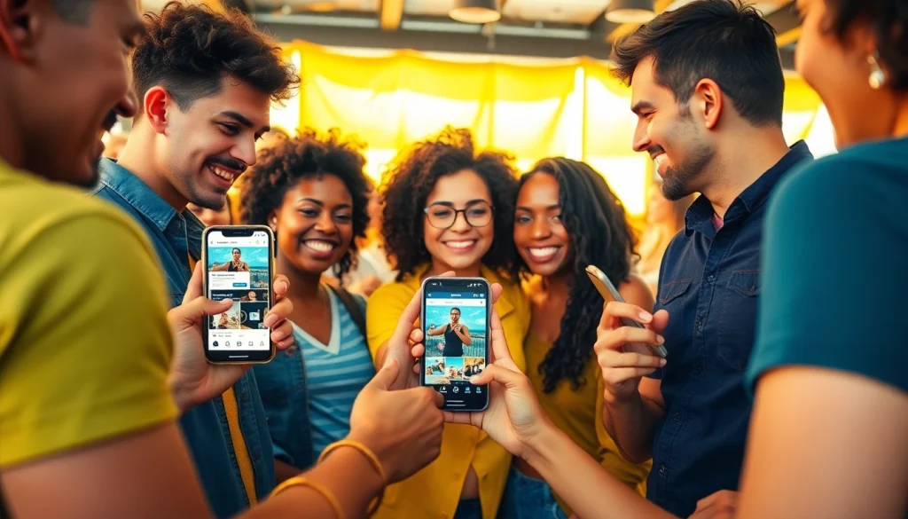 Find local OnlyFans creators in a vibrant community setting, showcasing diverse individuals sharing their profiles.