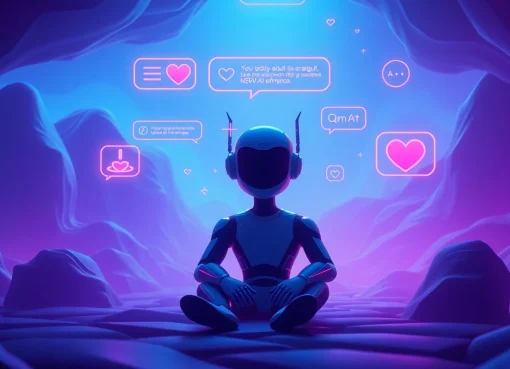 Engaging interface showcasing dynamic NSFW AI character chat conversation.