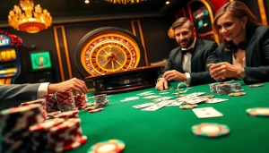 Witness players in action at a high-stakes table where depo 5k feels like a winning strategy with chips and cards.